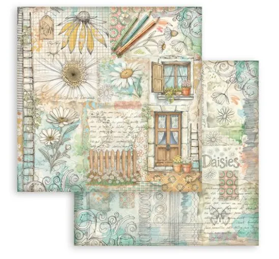 Scrapbook-Block "Daisy Art"