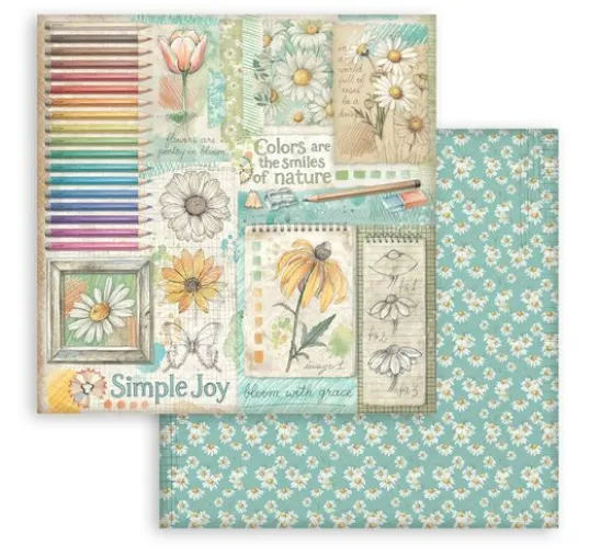 Scrapbook-Block "Daisy Art"