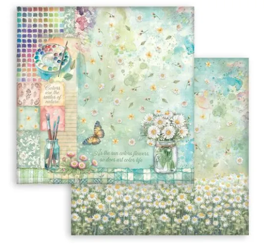 Scrapbook-Block "Daisy Art"