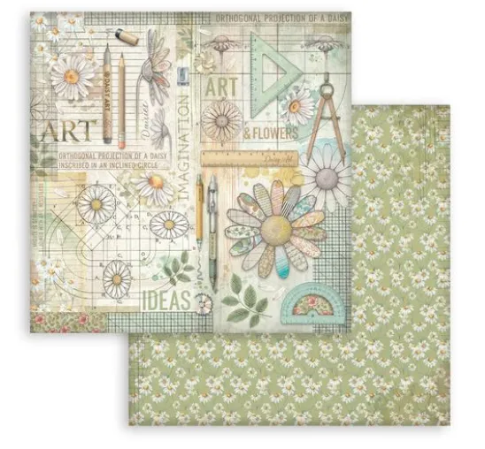 Scrapbook-Block "Daisy Art"