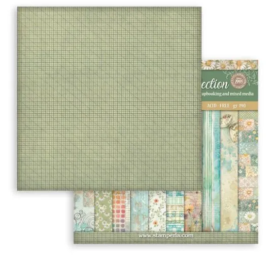 Scrapbook-Block "Daisy Art Backgrounds"