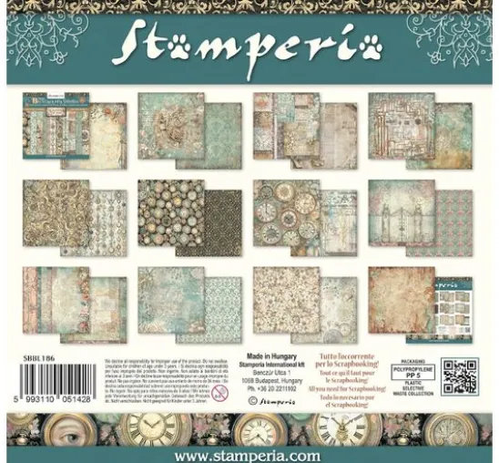 Scrapbook-Block "Gardens of Time Backgrounds"