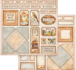 Scrapbook-Block "Golden Harmony"