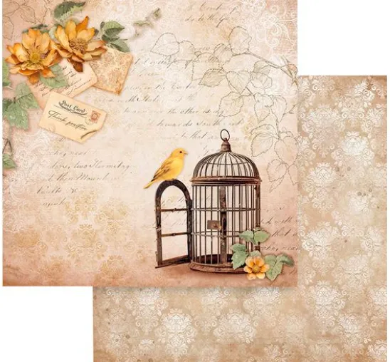 Scrapbook-Block "Golden Harmony"