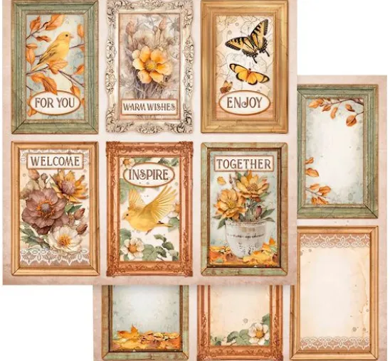 Scrapbook-Block "Golden Harmony"