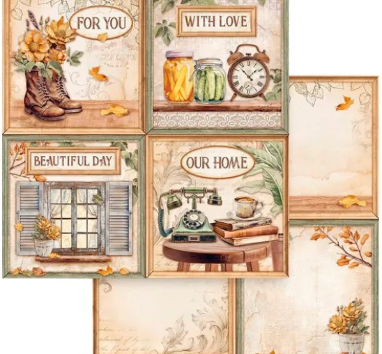 Scrapbook-Block "Golden Harmony"