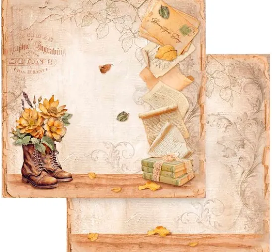 Scrapbook-Block "Golden Harmony"