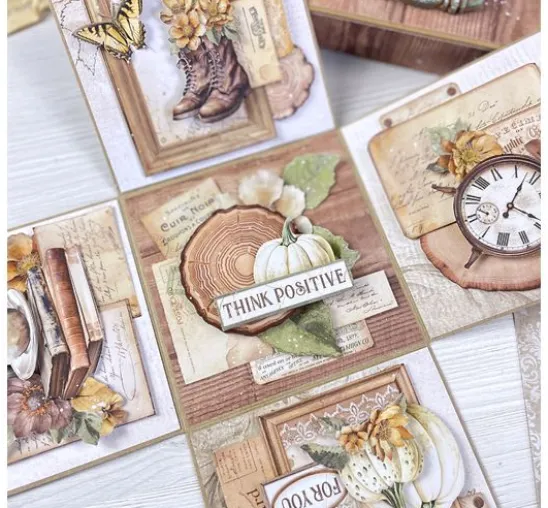 Scrapbook-Block "Golden Harmony"