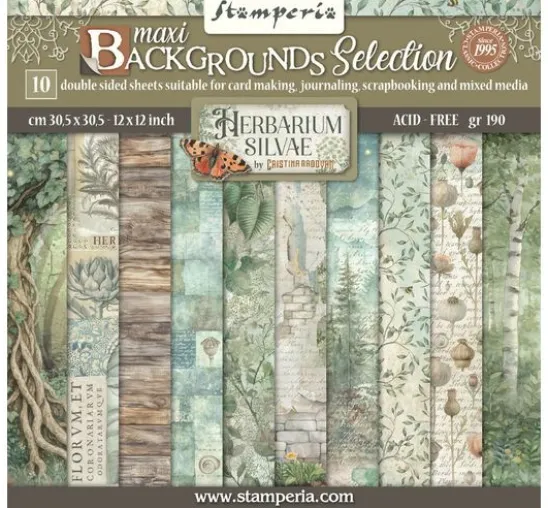 Scrapbook-Block "Herbarium Silvae Backgrounds"