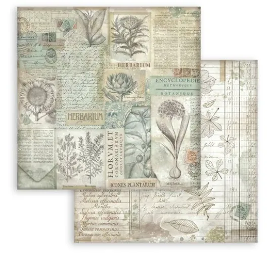 Scrapbook-Block "Herbarium Silvae Backgrounds"