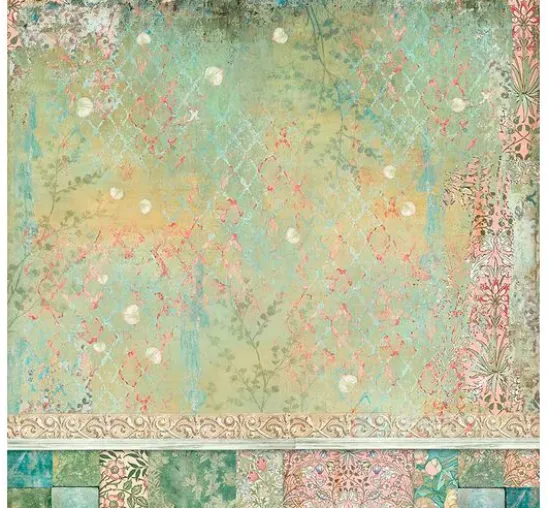 Scrapbook-Block "Katze und Orchidee"