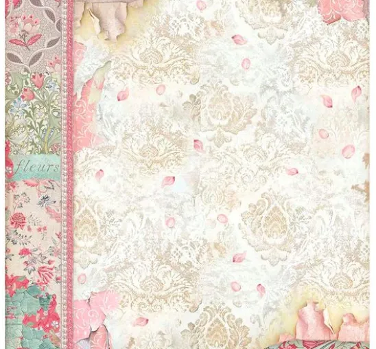 Scrapbook-Block "Katze und Orchidee"