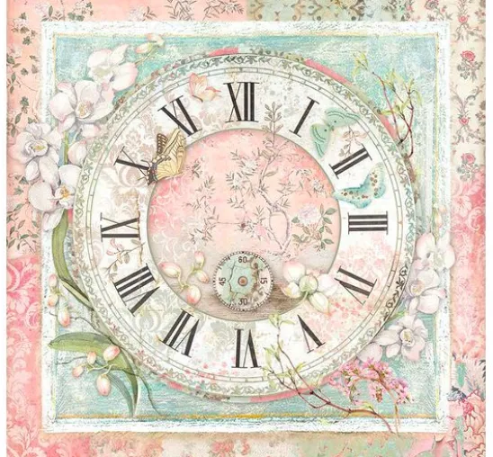 Scrapbook-Block "Katze und Orchidee"