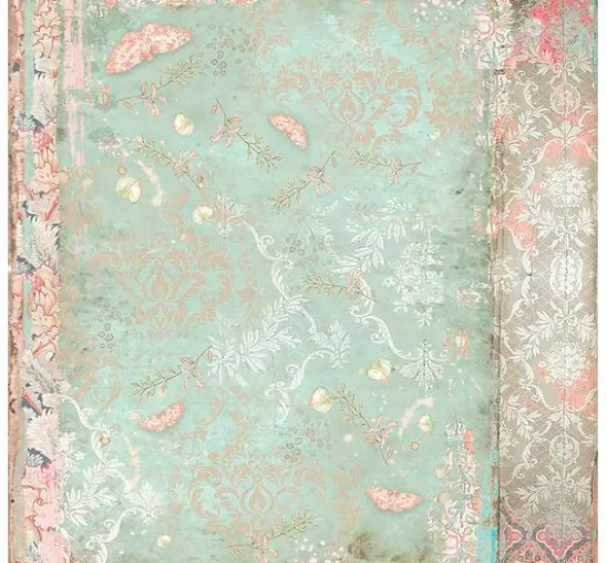 Scrapbook-Block "Katze und Orchidee"