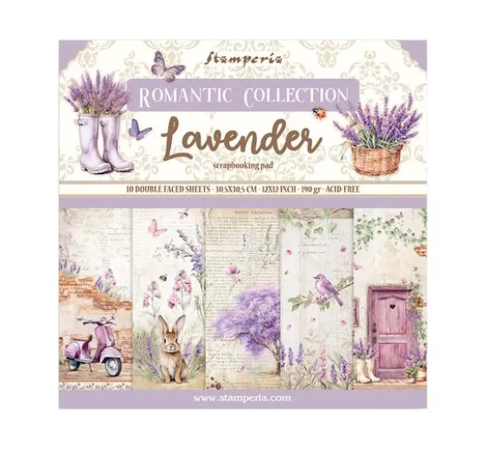 Scrapbook-Block "Lavender"
