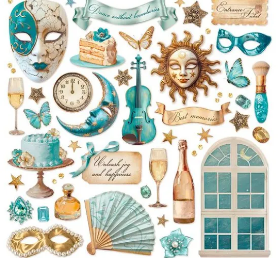 Scrapbook-Block "Masquerade"