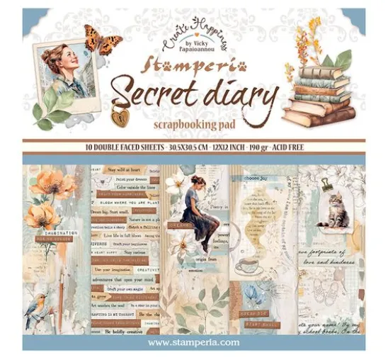Scrapbook-Block "Secret Diary"