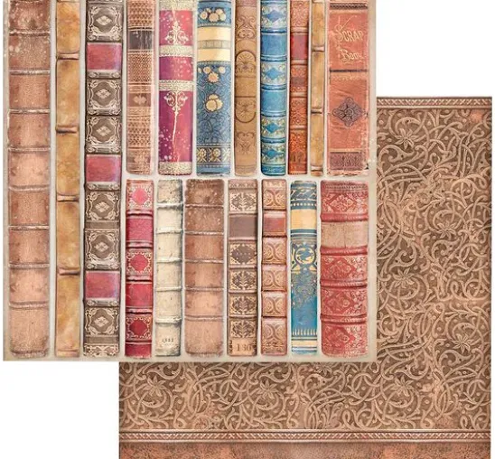 Scrapbook-Block "Vintage Library Backgrounds"