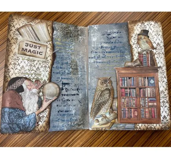 Scrapbook-Block "Vintage Library Backgrounds"