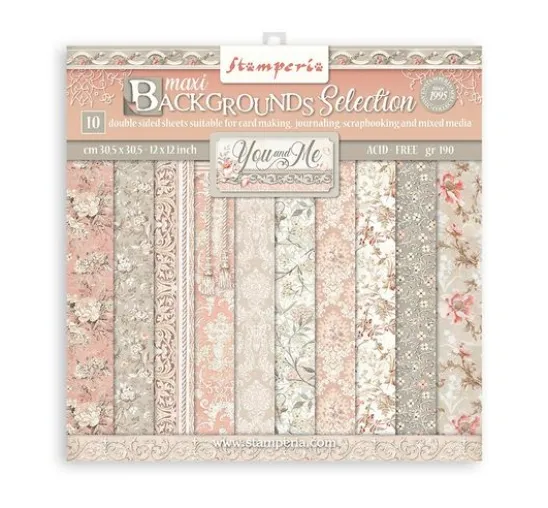 Scrapbook-Block "You and Me Backgrounds"