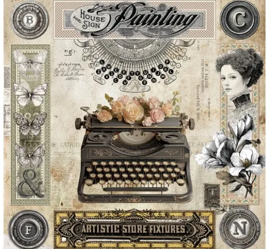 Scrapbook-Papier "Typographic"