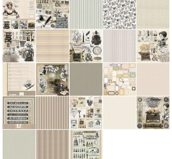 Scrapbook-Papier "Typographic"