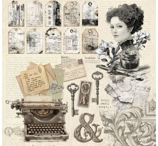 Scrapbook-Papier "Typographic"