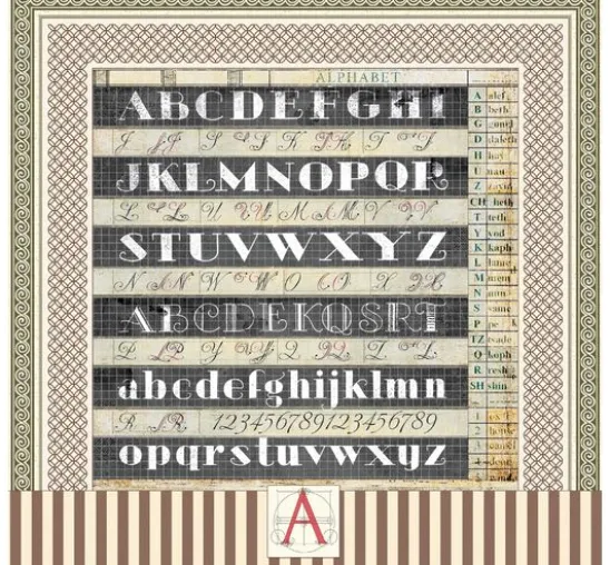 Scrapbook-Papier "Typographic"