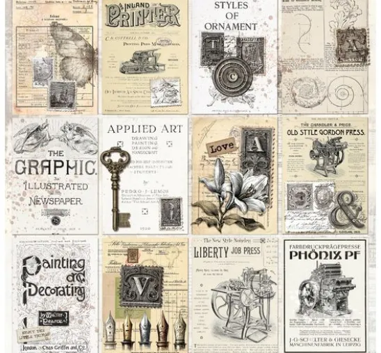 Scrapbook-Papier "Typographic"