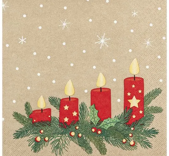 Serviette "Advent Lights"