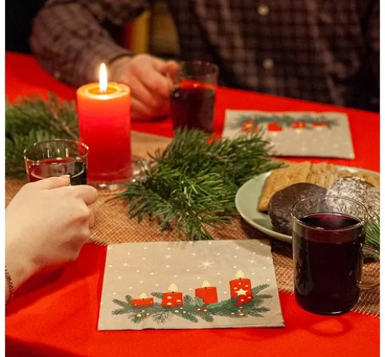 Serviette "Advent Lights"