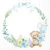 Serviette "Baby Teddy"