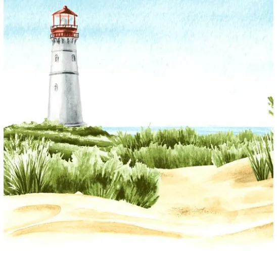 Serviette "Beach Lighthouse"