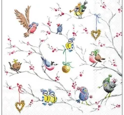Serviette "Birds In Tree"