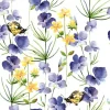 Serviette "Blue Blossoms"