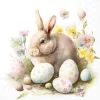 Serviette "Bunny and Eggs"