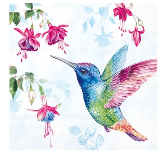 Serviette "Bunter Kolibri"