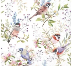 Serviette "Busy Birds"