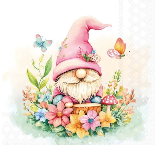 Serviette "Charming Gnome"