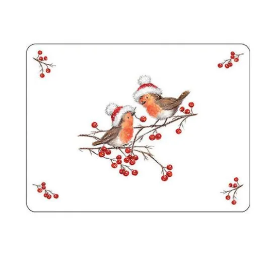 Serviette "Christmas Robins"