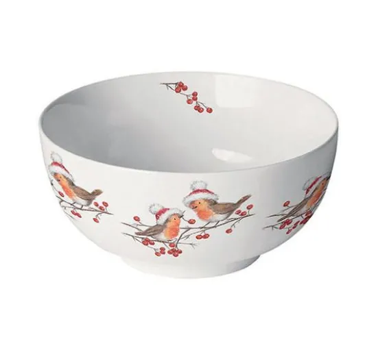 Serviette "Christmas Robins"