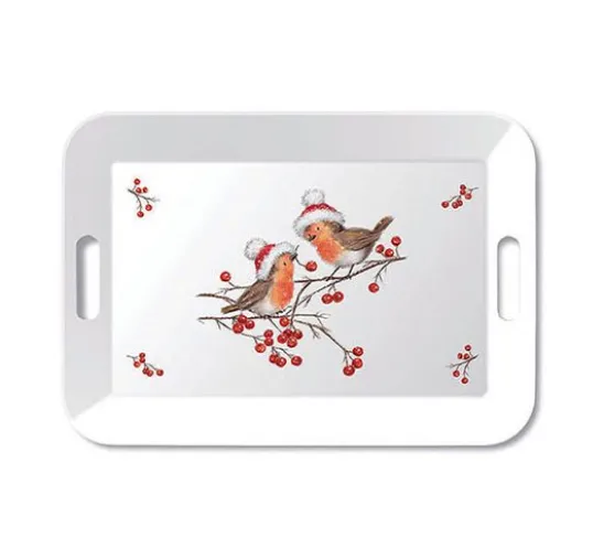 Serviette "Christmas Robins"