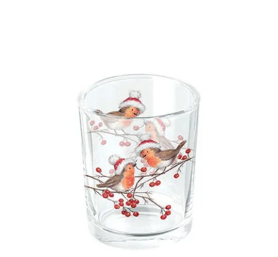 Serviette "Christmas Robins"