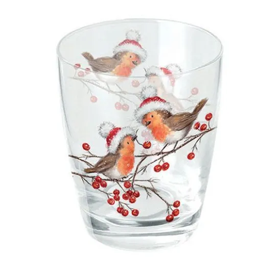 Serviette "Christmas Robins"