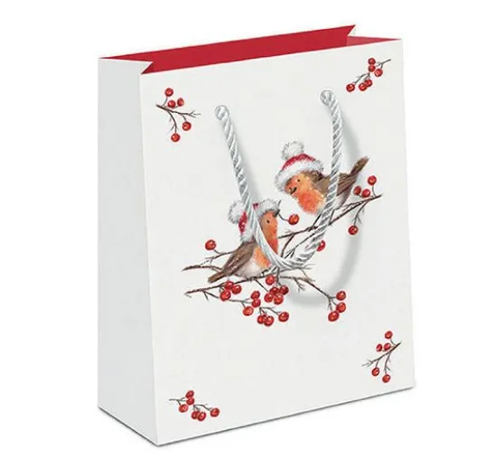 Serviette "Christmas Robins"