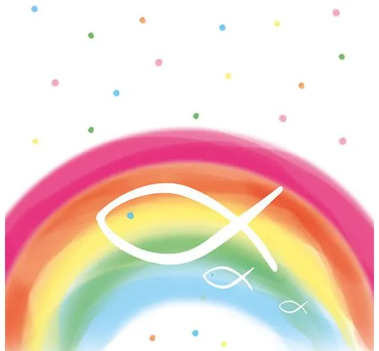 Serviette "Colorful Rainbow"