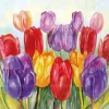 Serviette "Colourful Tulips"