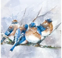 Serviette "Cuddly Birdies"
