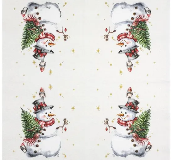 Serviette "Cute Snowman"