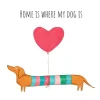Serviette "Dog Home"